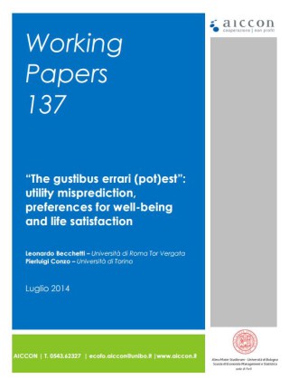 De gustibus errari (pot)est: utility misprediction, preferences for well-being and life