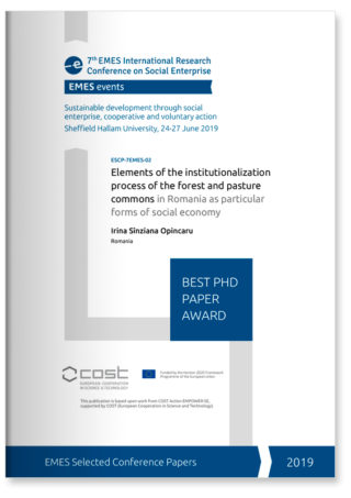 Elements of the institutionalization process of the forest and pasture commons in Romania as particular forms of social economy