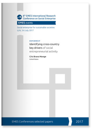 Identifying cross-country key drivers of social entrepreneurial activity