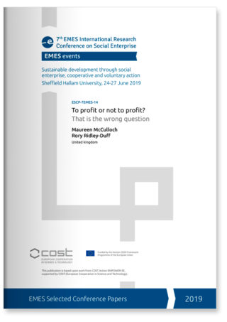 To profit or not to profit? That is the wrong question