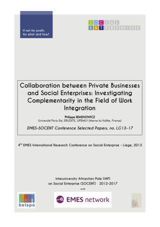 Collaboration between Private Businesses and Social Enterprises: Investigating Complementarity in the Field of Work Integration
