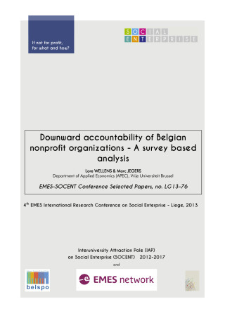 Downward accountability of Belgian nonprofit organizations - A survey based analysis